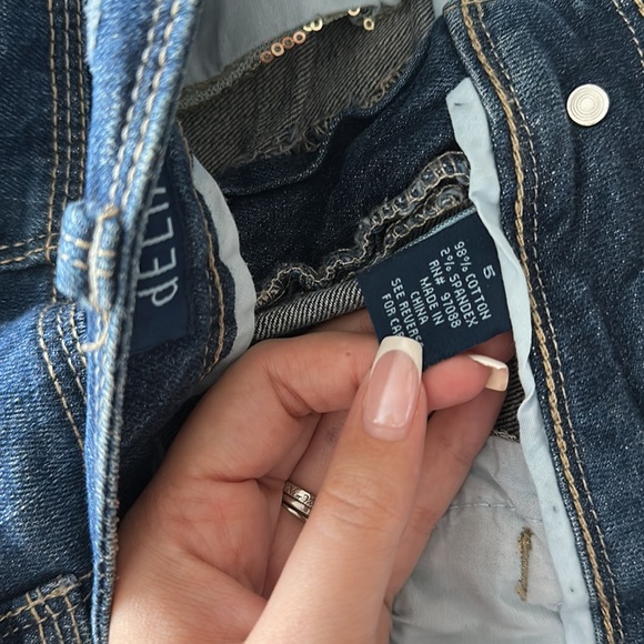 Mini Distressed Denim Shorts - Picture 3 of 4